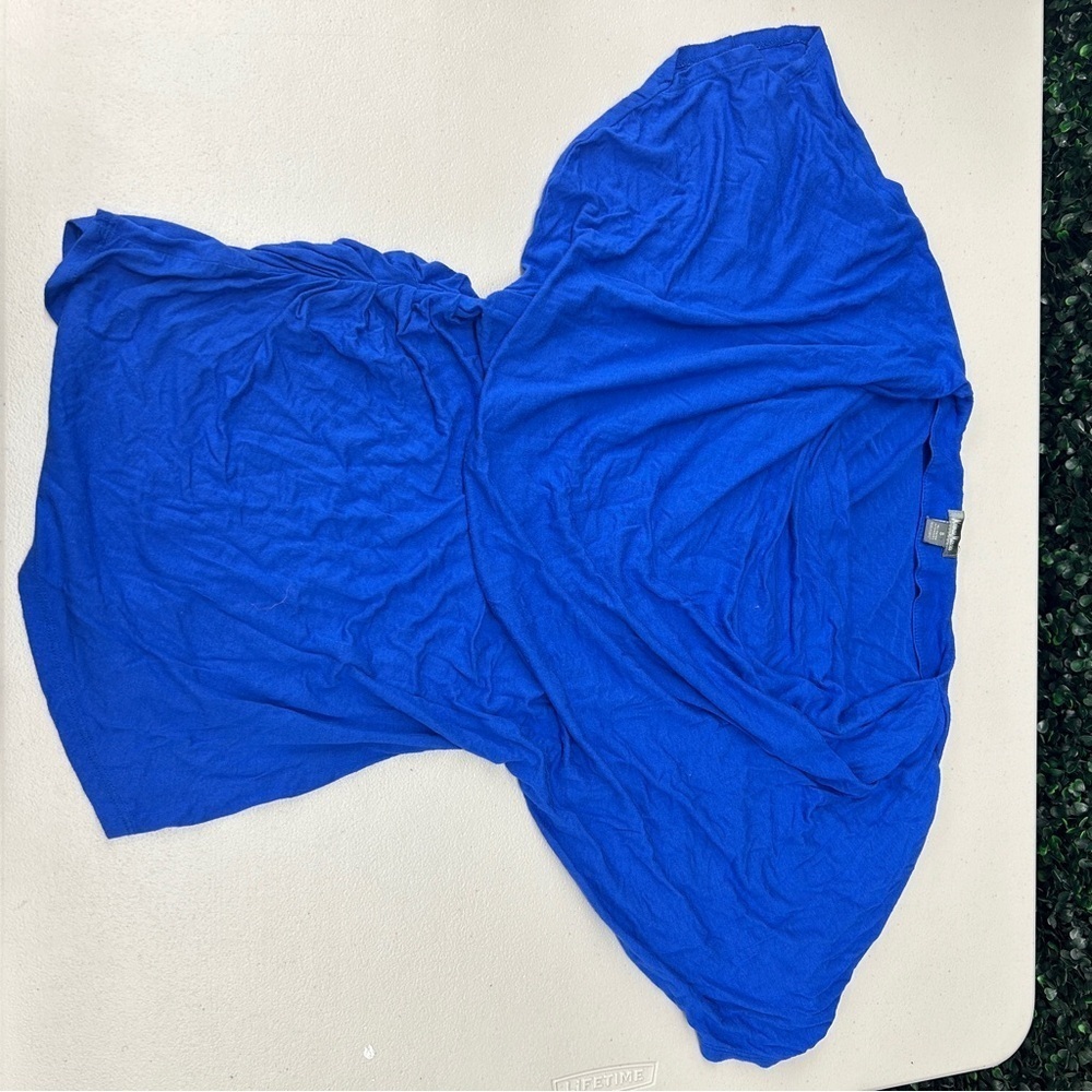 Neiman Marcus Royal Blue Drape Top - Size Small!